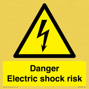 Danger Electric shock risk